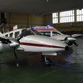 Medical Air Service Assistance GmbH & Co KG, Flugzeug im Hangar